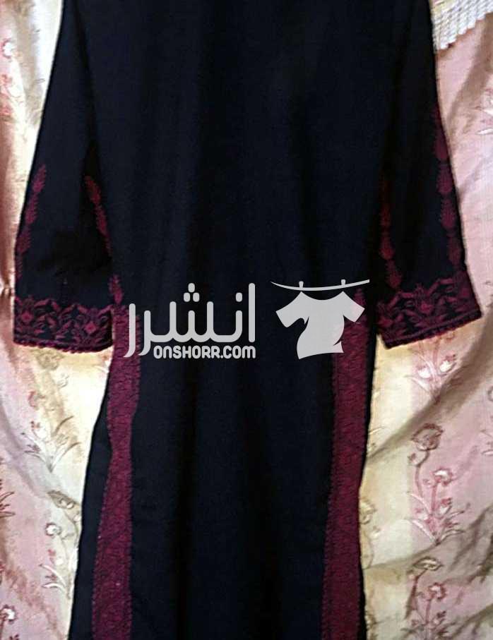 ثوب فلاحي تطريز يدوي ثوب تطريز يدوي مميز مطرز من الحرير  نوع الحرير dmc للاستفسار 0788247772