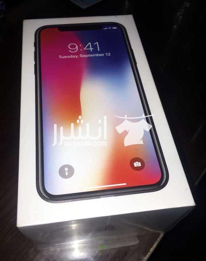 IPhone x. 64G New Spacegray التلفون جديد متبرشم معاه ضمان سنه