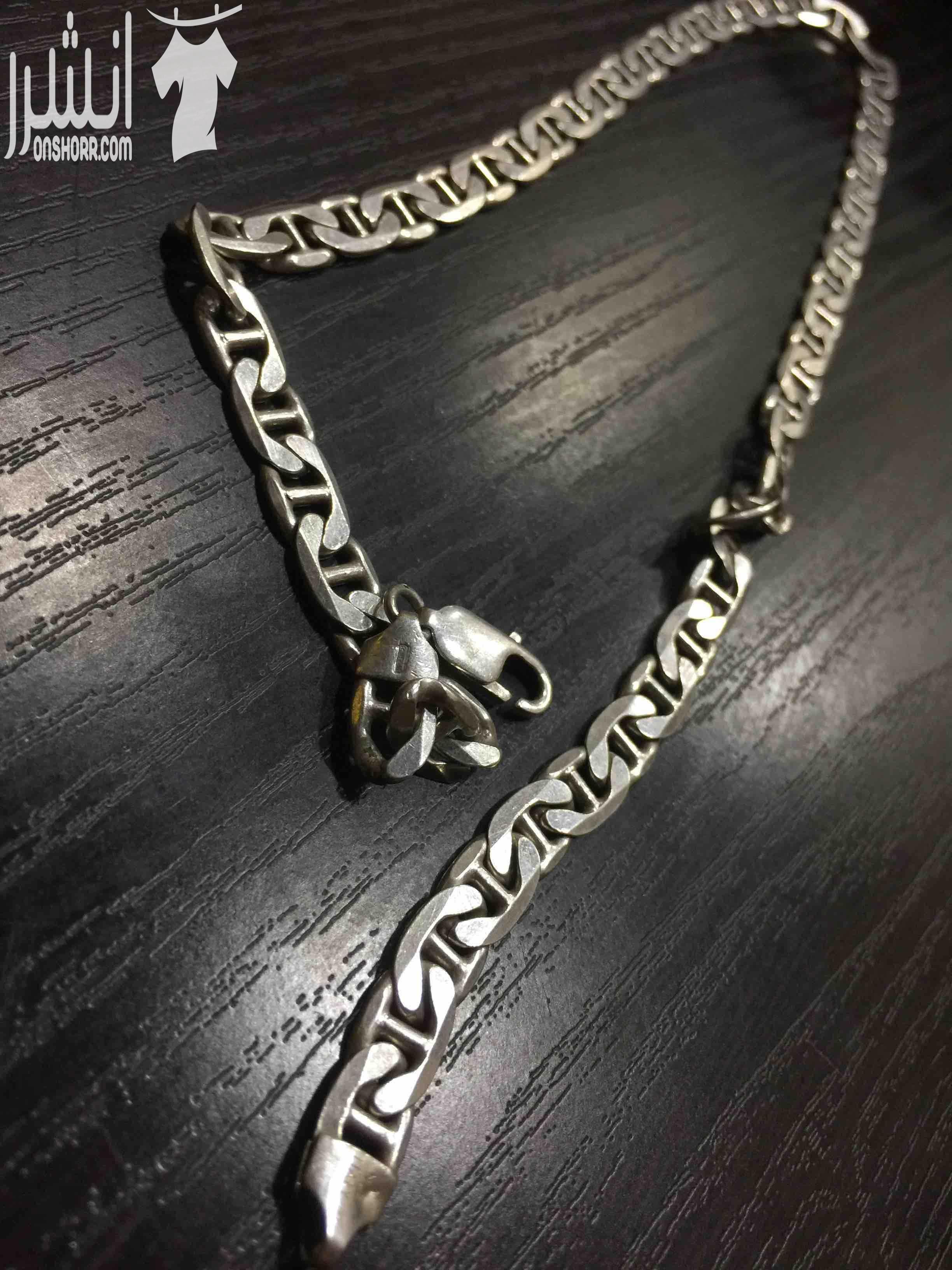 سنسال فضه عيار 925 نضيف شبه الجديد الوزن 46 غرام غير قابل للتفاوض القطعة بتستاهل مع العلم سعرو جديد 135 د