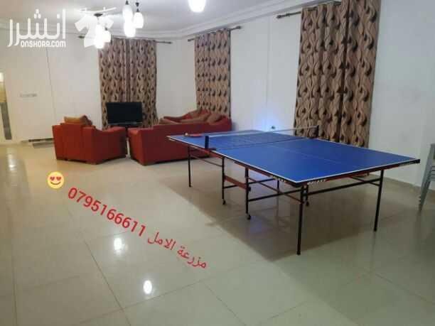 مزرعة الامل للاستفسار الاتصال على م . عطية ساهر 0795166611 او عن طريق الواتساب مزرعة للايجار تقع بالشونة الجنوبية اول طريق جسر الملك حسين خلف البنك الاسلامي الاردني بالقرب من اشارات الشونه تبعد عن عبد...