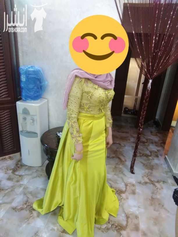 فستان ملبوس لبسه واحده فقط للبيع