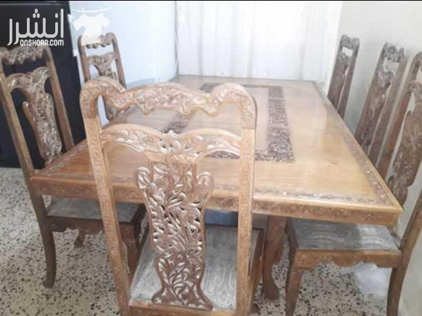 طاوله سفرة نحت مصري خشب زان اصلي بحاله ممتازة استعمال خفيف 
العنوان عمان الهاشمي الشمالي 
لصاحبها يوسف الجبشه (ابوايوب )