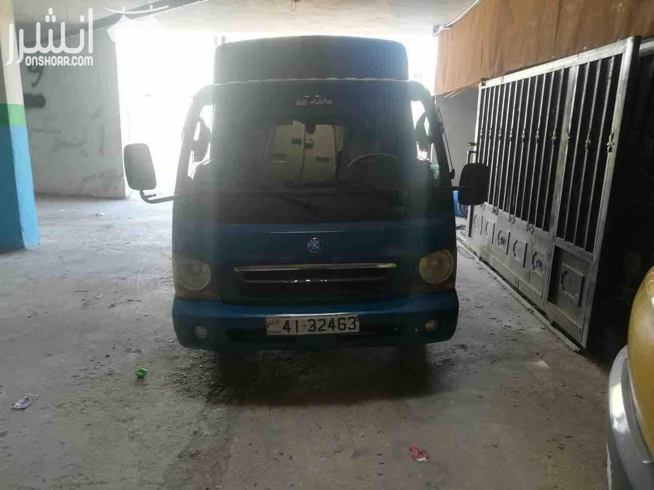 كيا بنجو  موديل 2002 كببن ونص ترخيص 04/2019 فحص كامل  غرفة بحالة جيدة جدا كوتشوك جديد  فرش جلد  مري  تدفئة / مكيف شغال 100% معه قفص وشادر بكم بحالة ممتازة السعر6500 دينار قابل للتفاوض بعد المعاينة للإ...