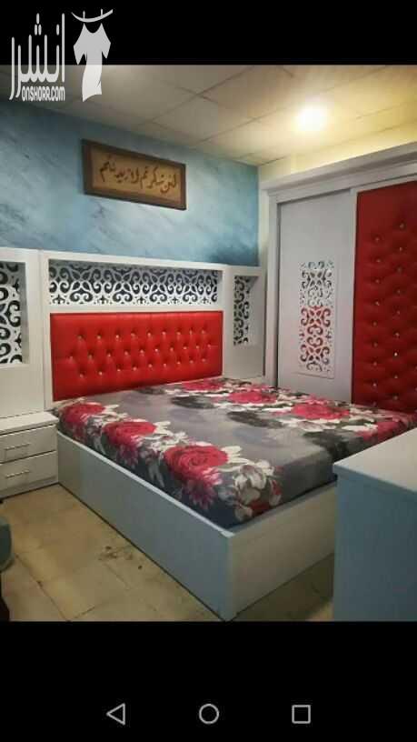 تفصيل جهاز غرف نووم كاااااامل جديد تخت   خزانه   كمدينا  ب 550 فقطططط