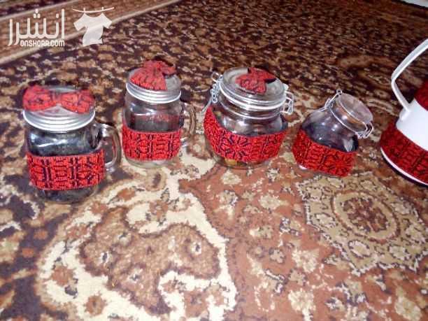 تطريز يدوي على بكيتات الفاين و دله القهوه و على غلاف القران و شنطات يد في أسعار رمزيه جدا