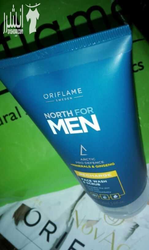 عرض .....عرض.... وخاص بصفحه (nisreen orflame beauty)فقط ....لشاب متألق???????????? من منتجات اورفليم السويديه . مجموعه(Men)..... 1-غسول ومقشر للبشرة بتركيبه الجينسنج والمعادن يزيل الزيوت الزائدة ولا...