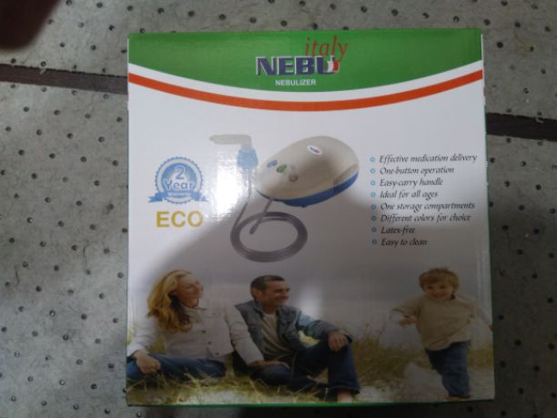 السلام عليكم و رحمه الله و بركاته معكم مندوب مستلزمات طبيه 
جهاز استنشاق ايطالى  Nebo Italy 
سهل الاستخدام فى المنزل 
للتواصل 01024321142