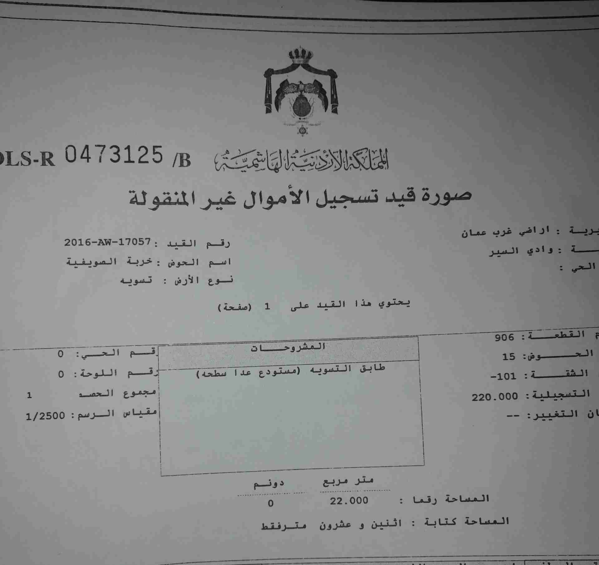شقه ارضيه مع كراج وحديقه وستوديو للبيع في الصويفيه                                            


	 				لا تنسَ أنك شاهدت هذا الإعلان في عنكبوت            
	 				
                                ال...