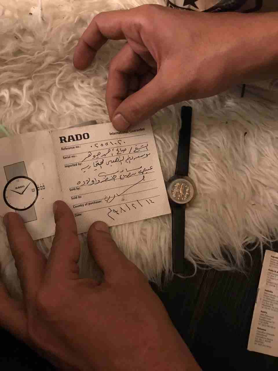 ساعة رادو
لا تنسَ أنك شاهدت هذا الإعلان في عنكبوت
ساعة ماركة رادو لها اكثر من 36 سنه سومتها برا ج...