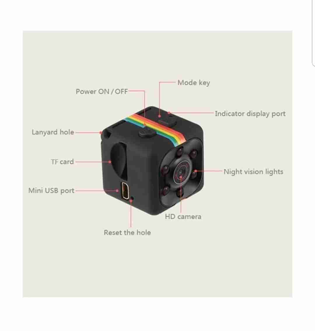 MINI SPORT CAMERA
لا تنسَ أنك شاهدت هذا الإعلان في عنكبوت
MINI sport Camera for CAR OR HOUSE...