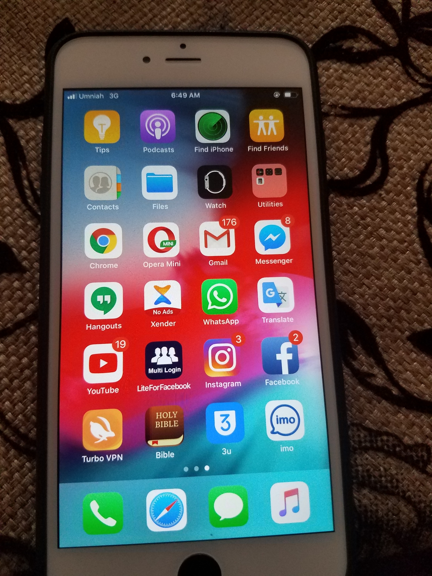iphone 6splus 64G                                            


	 				لا تنسَ أنك شاهدت هذا الإعلان في عنكبوت            
	 				
                                used iPhone 6splus few months used...