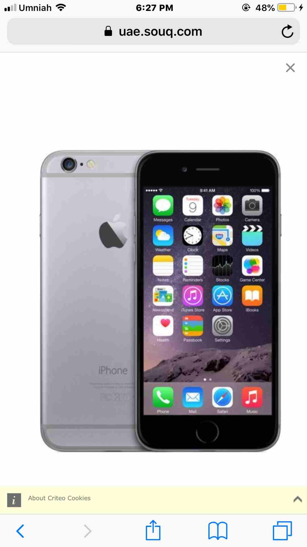 iPhone 6 ايفون                                            


	 				لا تنسَ أنك شاهدت هذا الإعلان في عنكبوت            
	 				
                            الجهاز نظيف...