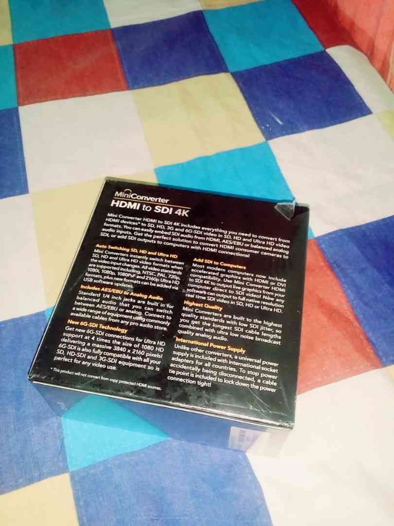 Black Magic Design (HDMI TO SDI, SDI TO HDMI Converter)
لا تنسَ أنك شاهدت هذا الإعلان في عنكبوت...