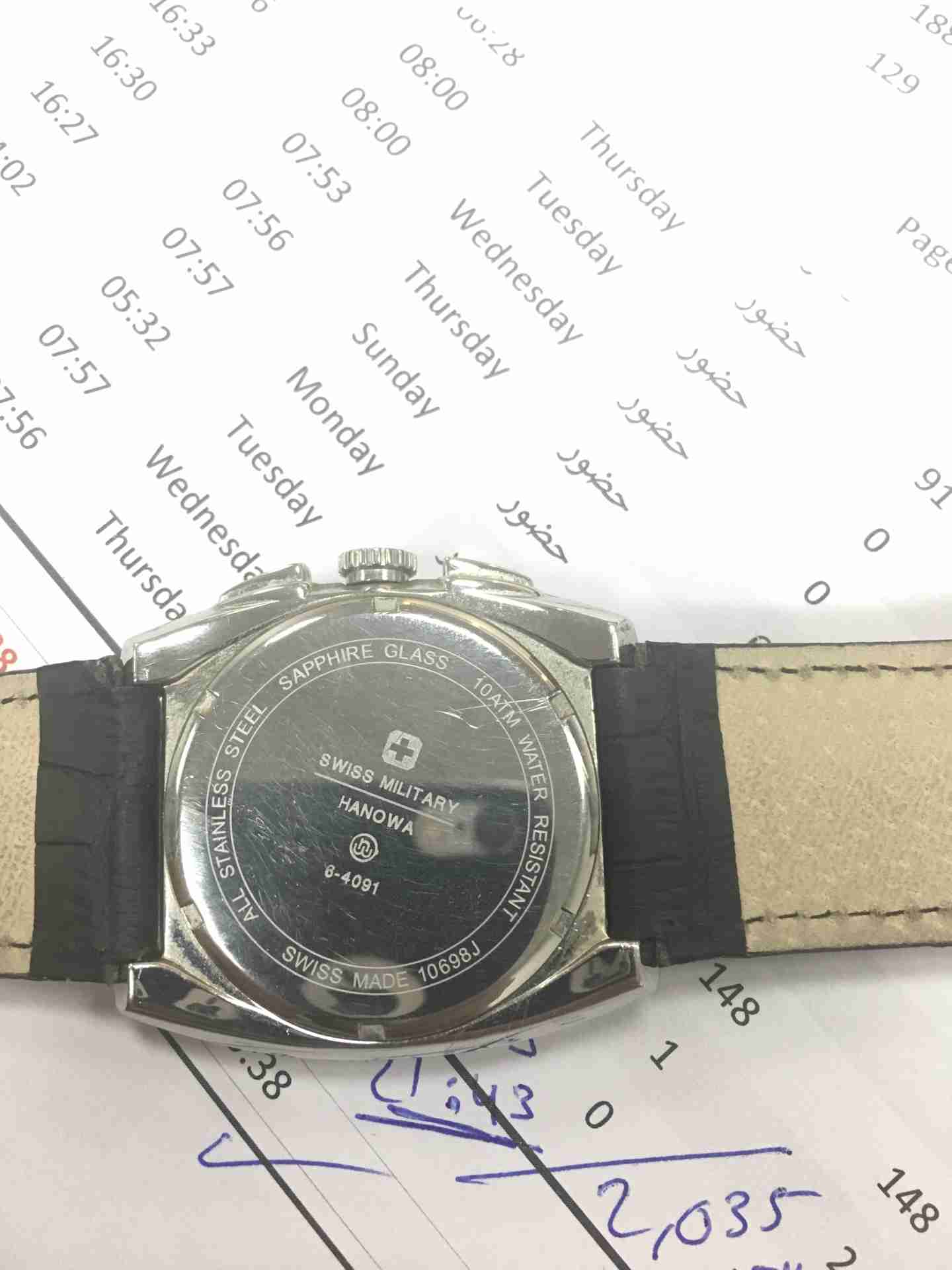 Authentic Swiss Military sport Sapphire glass
لا تنسَ أنك شاهدت هذا الإعلان في عنكبوت
Authent...