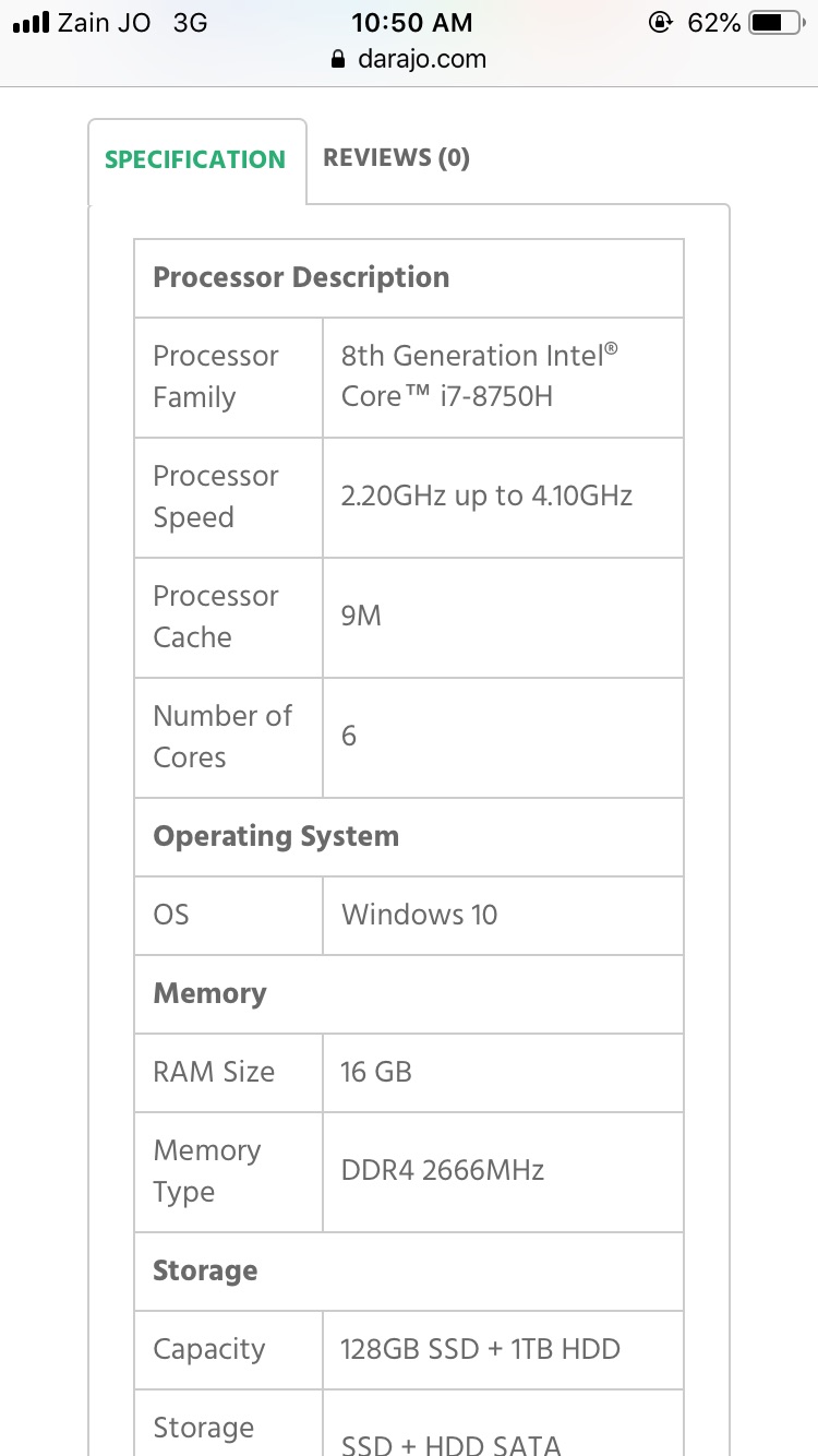 Lenovo Lengion Y530 gaming laptop, 8th generation, 6 cores
لا تنسَ أنك شاهدت هذا الإعلان في عنكبوت...