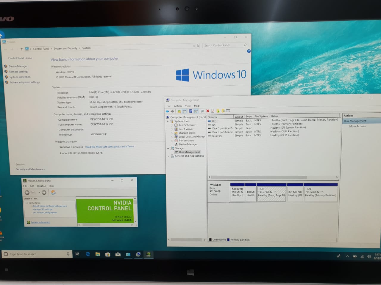 شاشه كمبيوتر متكامل من شركة lenovo. جميل ورائعه اجهزتنا اطلب قبل نفاذ الكميه
لا تنسَ أنك شاهدت هذا الإعلان في عنكبوت...