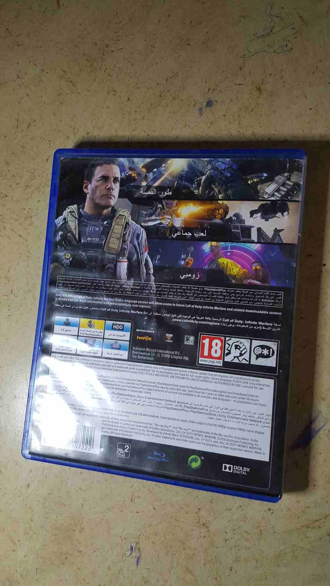 call of duty infinite warfare للبيع او البدل
لا تنسَ أنك شاهدت هذا الإعلان في عنكبوت
للبيع بحالة...