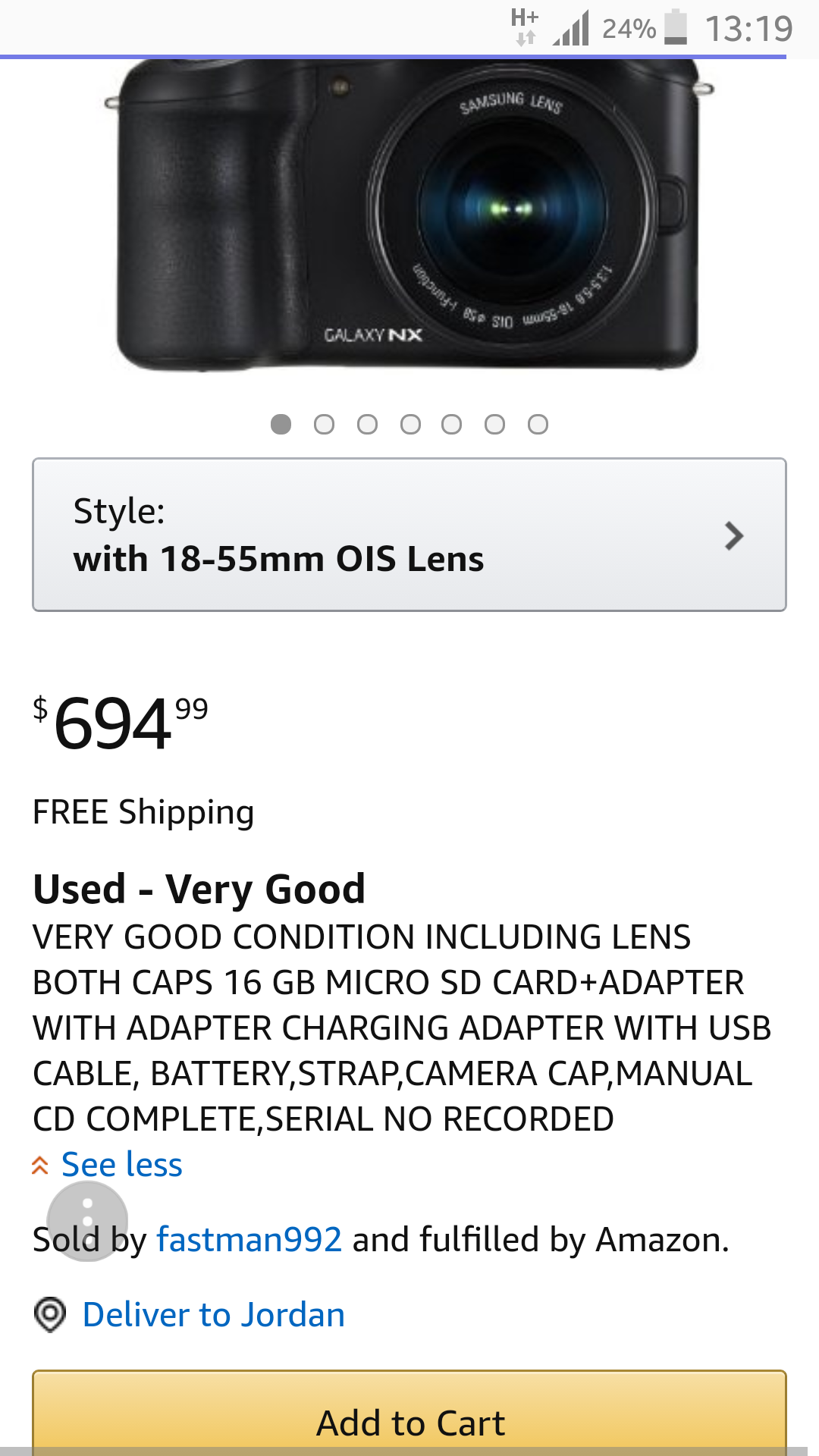 Samsung Galaxy NX-GN100 (Smart professional Camera)
لا تنسَ أنك شاهدت هذا الإعلان في عنكبوت
Samsu...