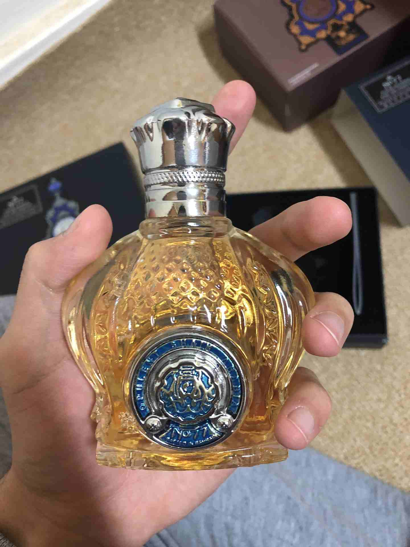 Shaik Parfumerie
لا تنسَ أنك شاهدت هذا الإعلان في عنكبوت
Three Shaik Parfumerie. Original, New, w...