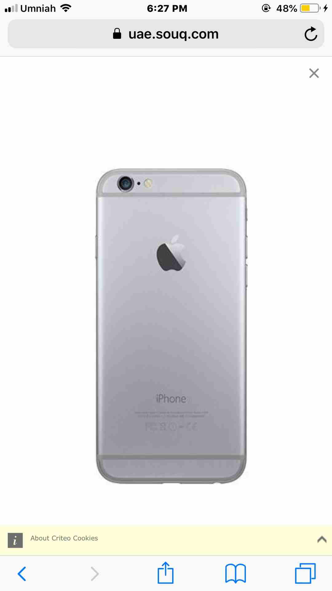 iPhone 6 ايفون
لا تنسَ أنك شاهدت هذا الإعلان في عنكبوت
الجهاز نظيف...