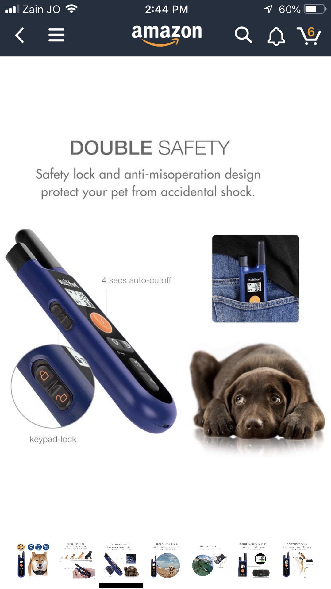 Multifun shock e-collar with remoteطوق تدريب إلكتروني مع ريموت
لا تنسَ أنك شاهدت هذا الإعلان في عنكبوت...