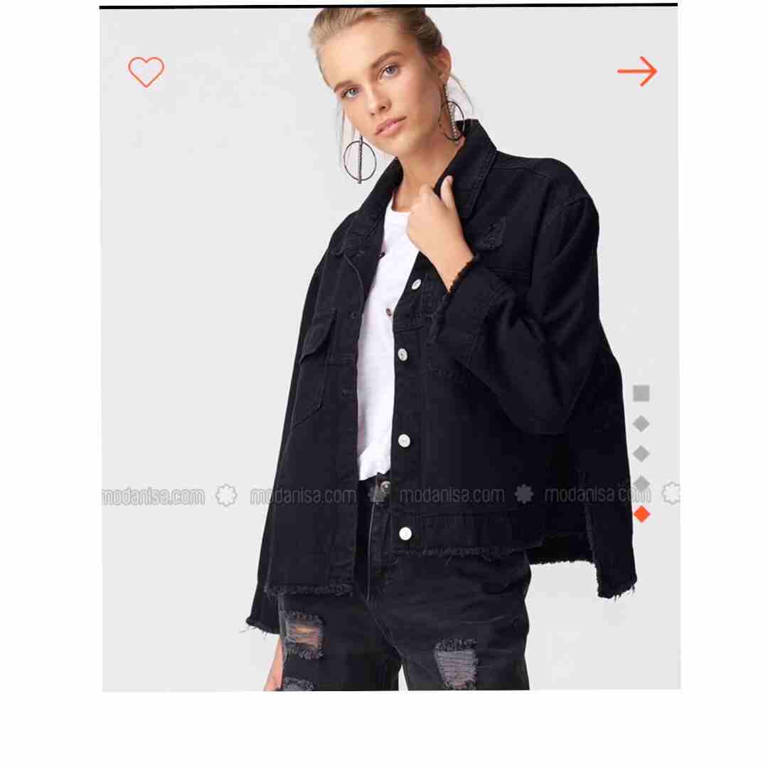 black modanisa jean jacket                                            


	 				لا تنسَ أنك شاهدت هذا الإعلان في عنكبوت            
	 				
                            Unused black jeans jacket from...