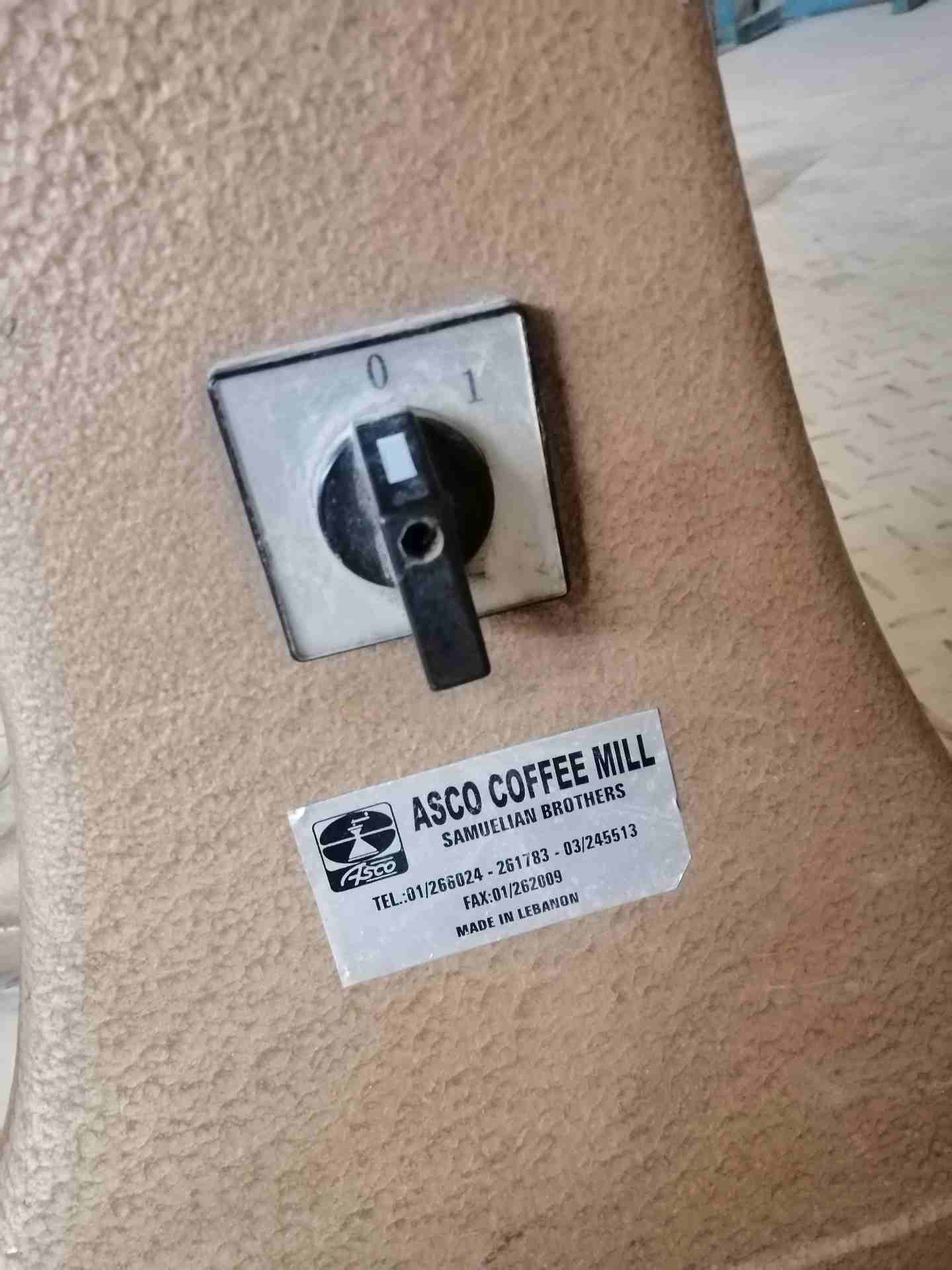 ماكينة قهوة نوع ASCO COFFEE MILL
لا تنسَ أنك شاهدت هذا الإعلان في عنكبوت
ماكينه قهوة مستخدمة في...