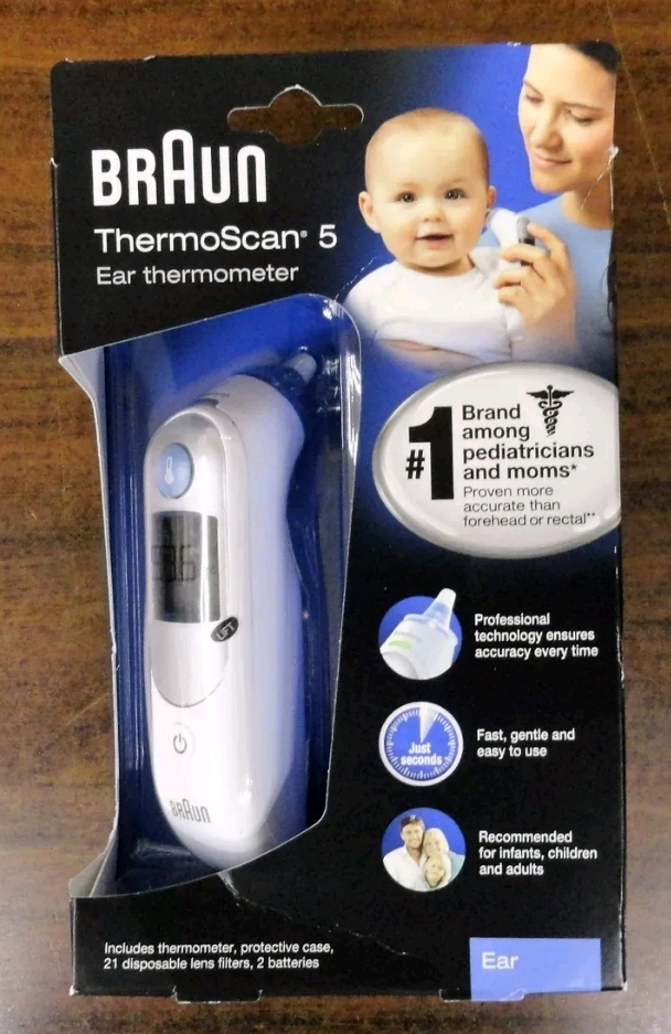 ميزان حراره براون الاصلي عن طريق الاذن Braun Thermoscan 5 Ear Thermometer                                            


	 				لا تنسَ أنك شاهدت هذا الإعلان في عنكبوت...