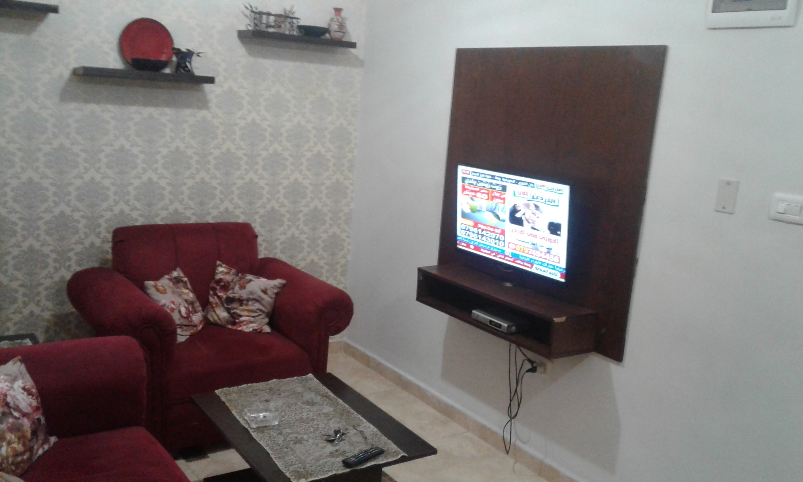 ستوديوهات مفروشه للإيجار اليومي. Full furnished studios for daily rent 35JDs
لا تنسَ أنك شاهدت هذا الإعلان في عنكبوت...