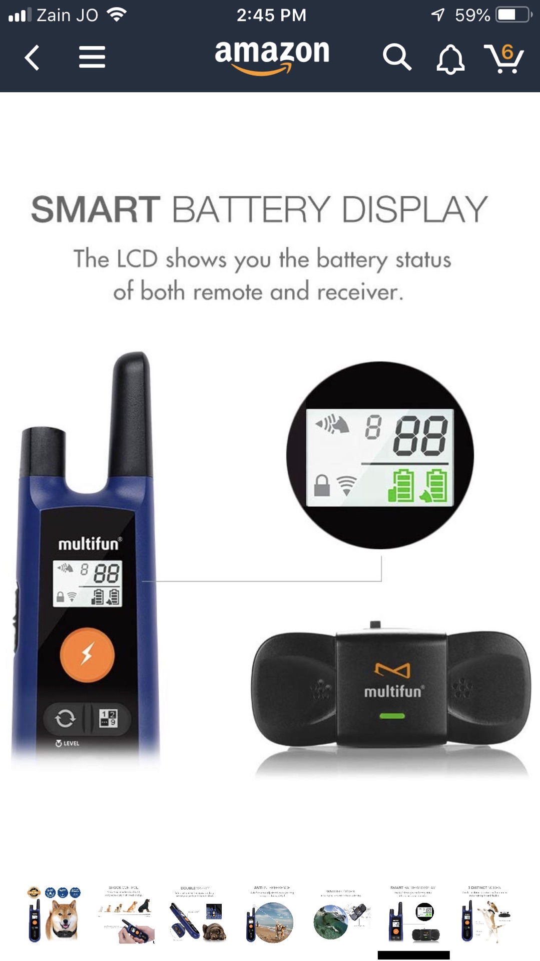 Multifun shock e-collar with remoteطوق تدريب إلكتروني مع ريموت
لا تنسَ أنك شاهدت هذا الإعلان في عنكبوت...
