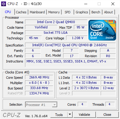 معالج كواد كور Cpu                                            


	 				لا تنسَ أنك شاهدت هذا الإعلان في عنكبوت            
	 				
                            معالج رباعي النواة نوعه Q9400 للبيع...