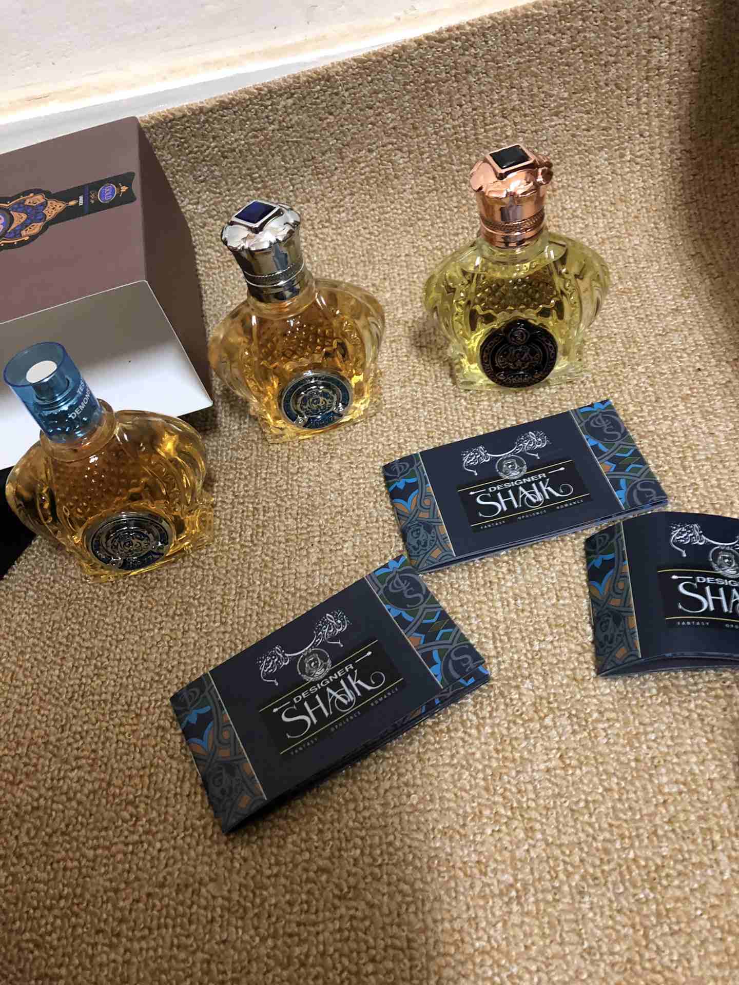 Shaik Parfumerie
لا تنسَ أنك شاهدت هذا الإعلان في عنكبوت
Three Shaik Parfumerie. Original, New, w...