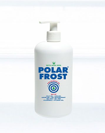 Polar Frost Display عبوة 500 مللى خاصه بالعيادات 
يستخدم كمضاد للإلتهاب و يمنع تهيج الجلد 
يحافظ على البشرة من التورم
و هو الحل الأمثل و الأسرع للمساعدة على التخلص من آلام المفاصل
و الإصابات الرياضية...
