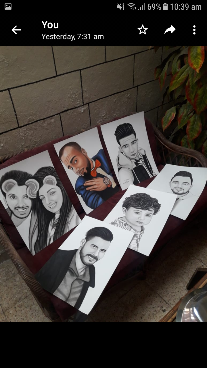 رسم شخصيات بالفحم
لا تنسَ أنك شاهدت هذا الإعلان في عنكبوت
ارسم صورتك بالفحم او صورة شخص عزيز...