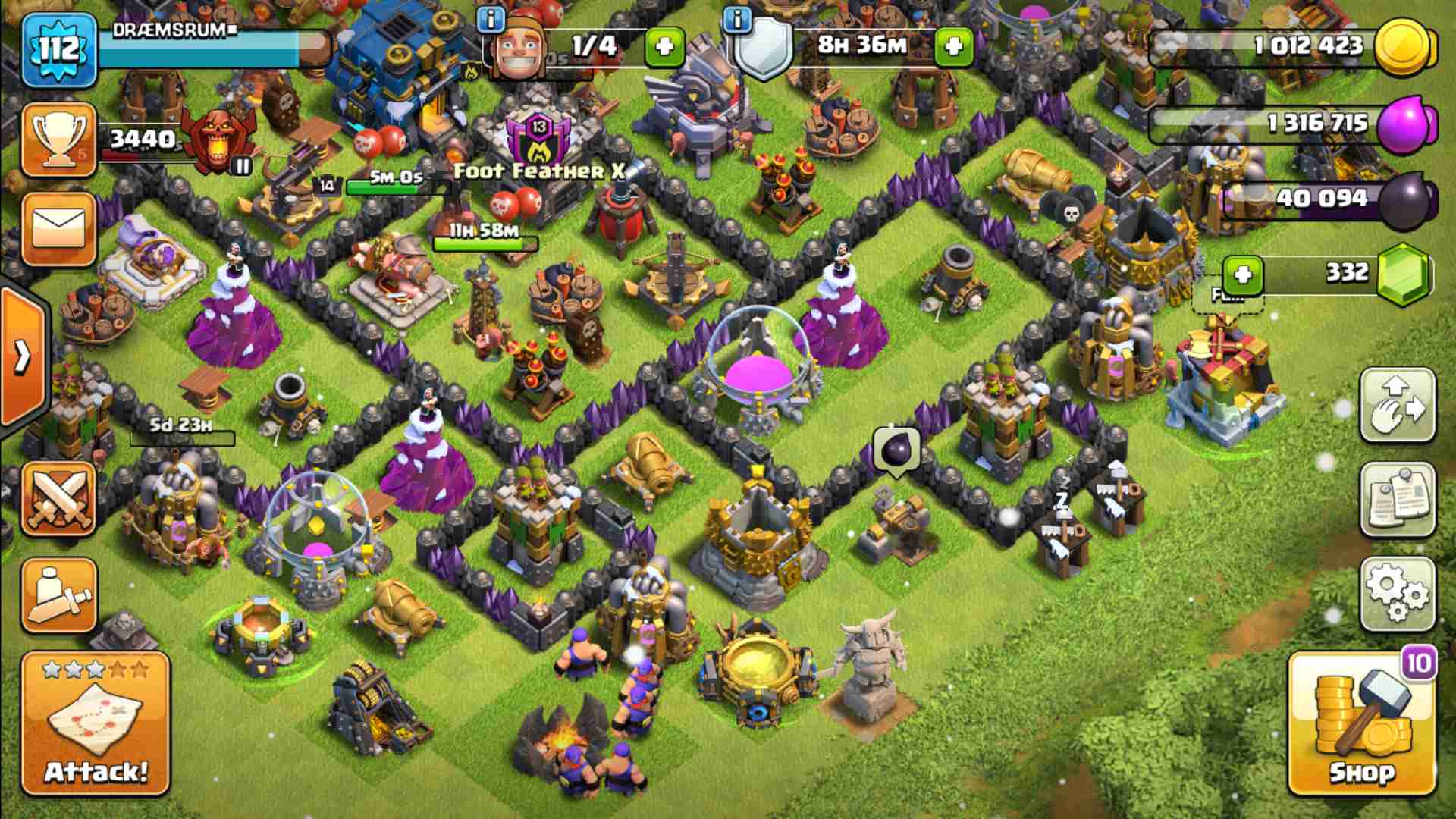 clash of clans town hall 12(level3)
لا تنسَ أنك شاهدت هذا الإعلان في عنكبوت
Clash of Clans Vi...