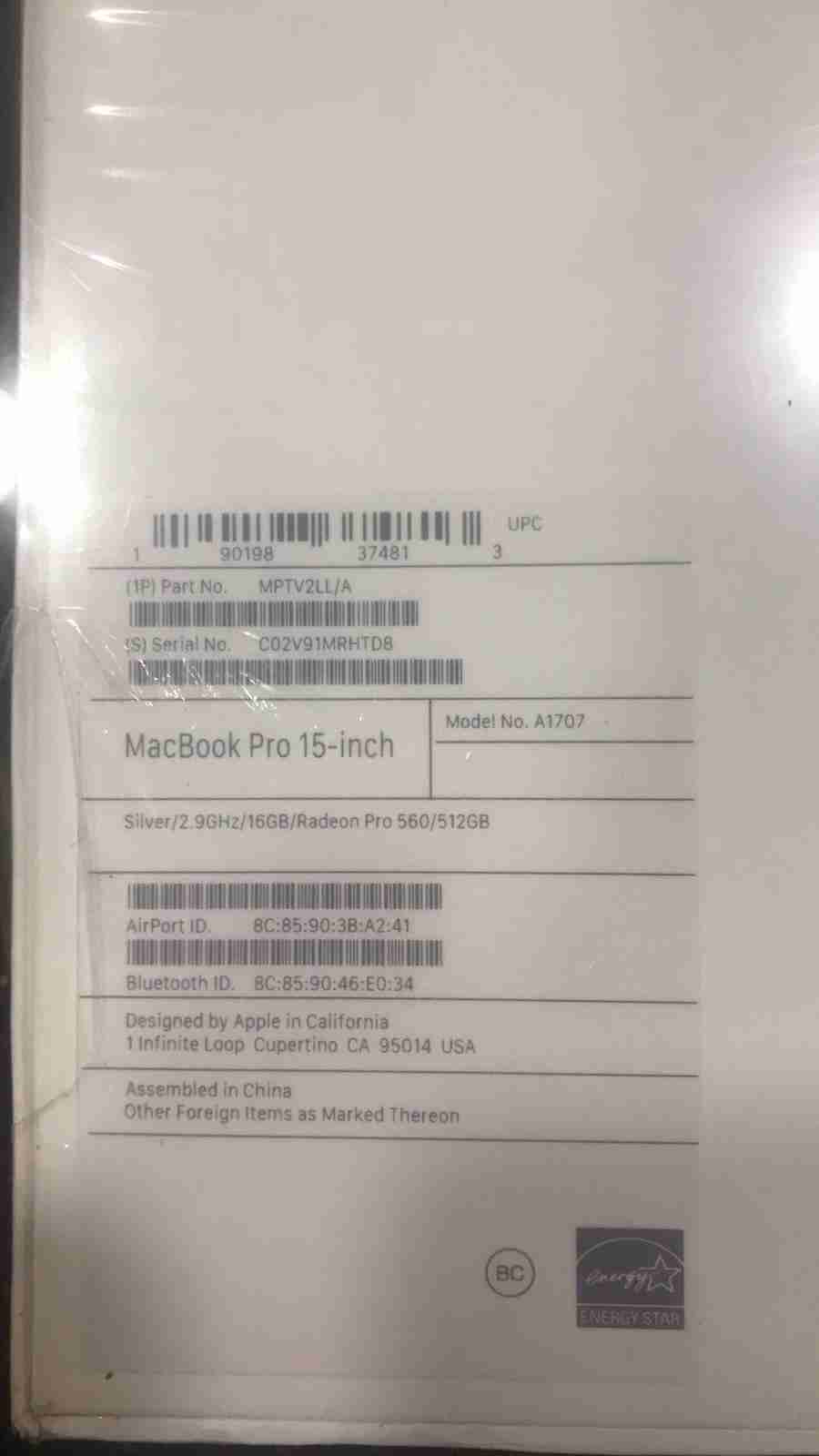 MacBook Pro
لا تنسَ أنك شاهدت هذا الإعلان في عنكبوت
جهاز ماك بوك برو بكرتونته جديد بسعر مغر...