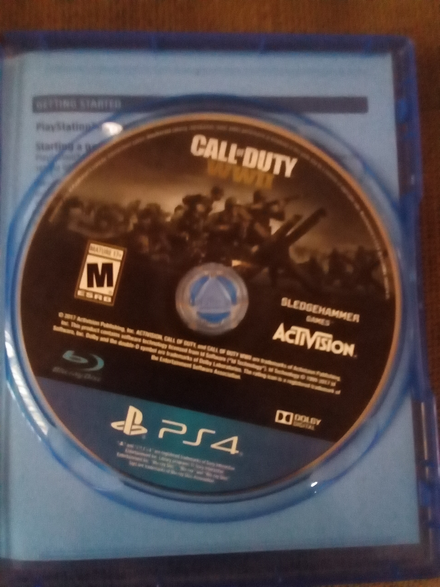 Call of duty wwii the disc has no scratches at all
لا تنسَ أنك شاهدت هذا الإعلان في عنكبوت
it...