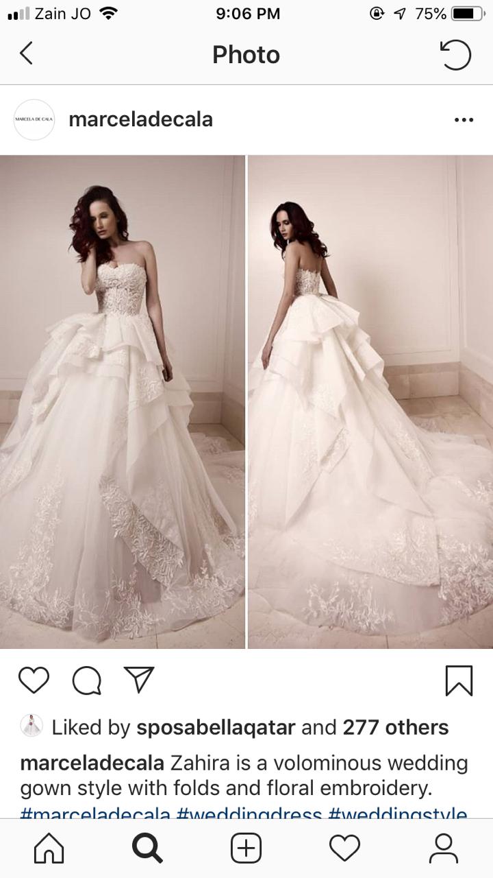 Wedding Dress for sale
لا تنسَ أنك شاهدت هذا الإعلان في عنكبوت
Marcela De Cala, Bought from S...