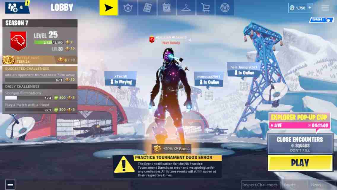 حساب فورتنايت نادر 95 سكن
لا تنسَ أنك شاهدت هذا الإعلان في عنكبوت
كلشي موضح بالصور فل اكسيس ق...