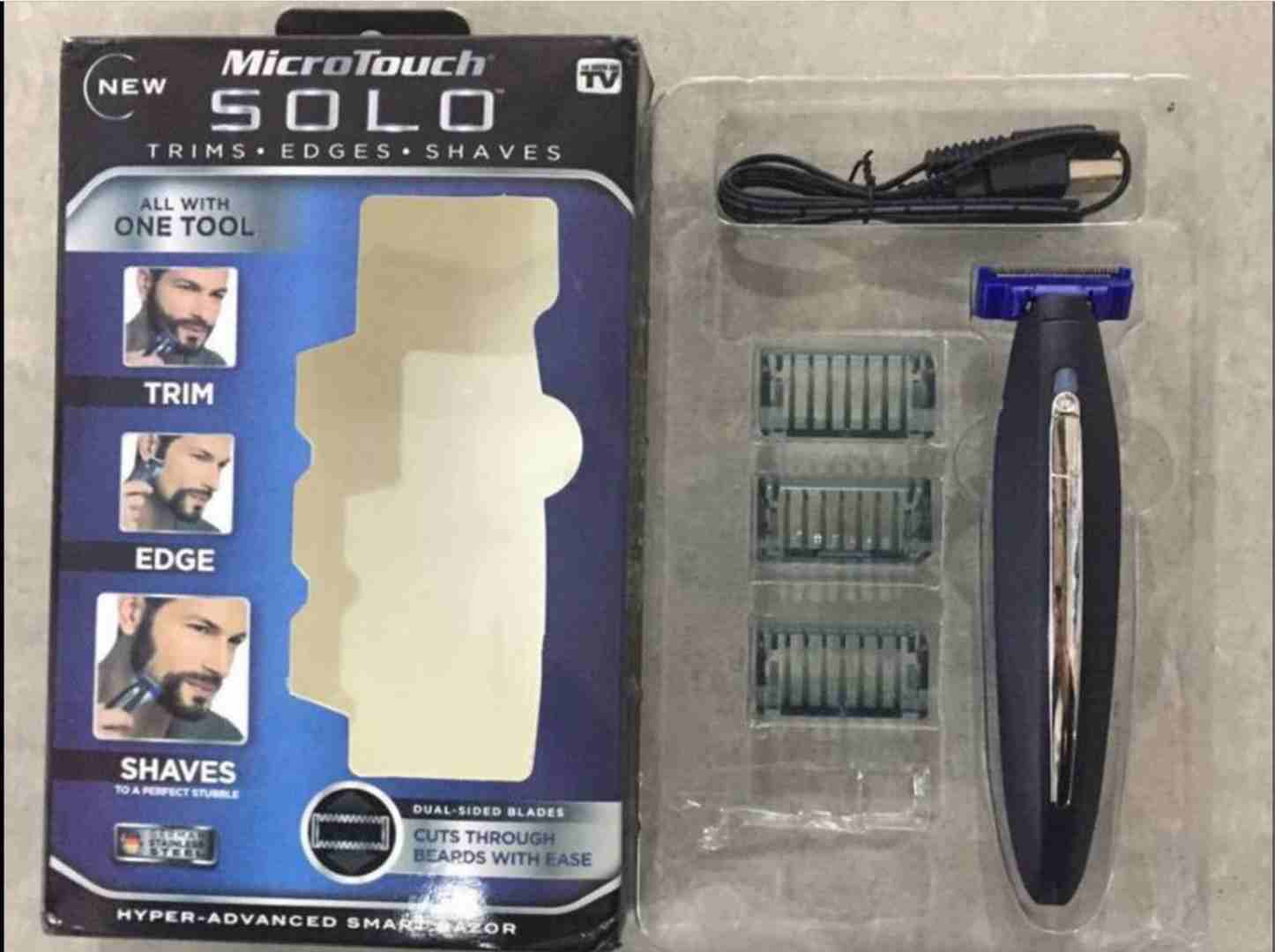 ماكينة تحديد وازالة الشعر MicroTouch SoLo
لا تنسَ أنك شاهدت هذا الإعلان في عنكبوت
ماكينة ازالة و...