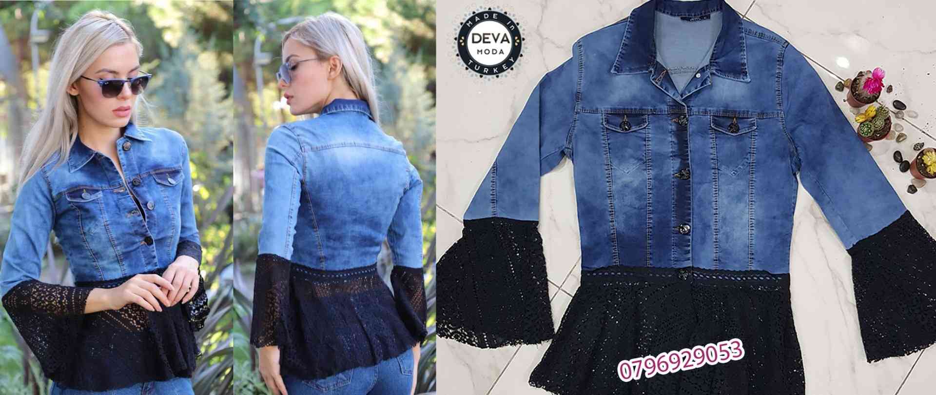 جاكيت جينز بأكمام دانتيل                                            


	 				لا تنسَ أنك شاهدت هذا الإعلان في عنكبوت            
	 				
                                ملابس تركيه Deva Moda
 الذو...
