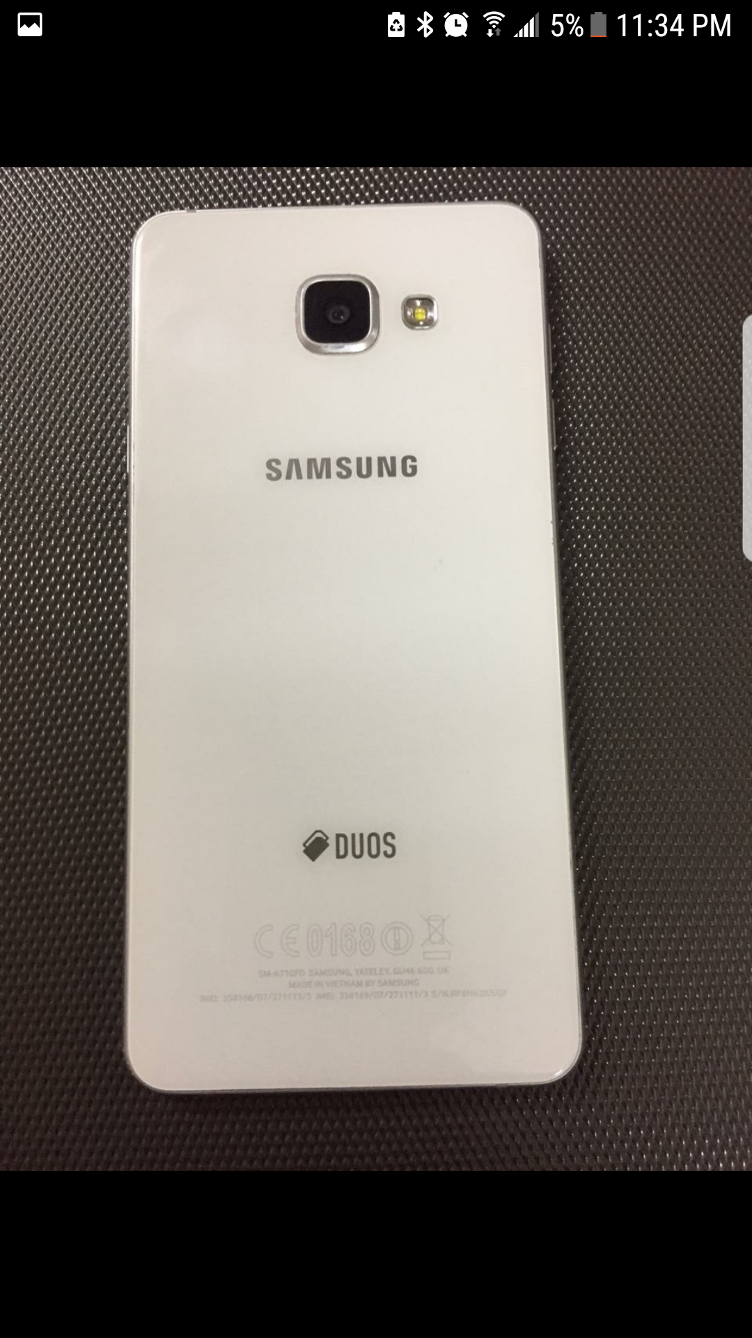 Samsung Galaxy A7 2016
لا تنسَ أنك شاهدت هذا الإعلان في عنكبوت
Samsung Galaxy A7 2016
White
16 gb...