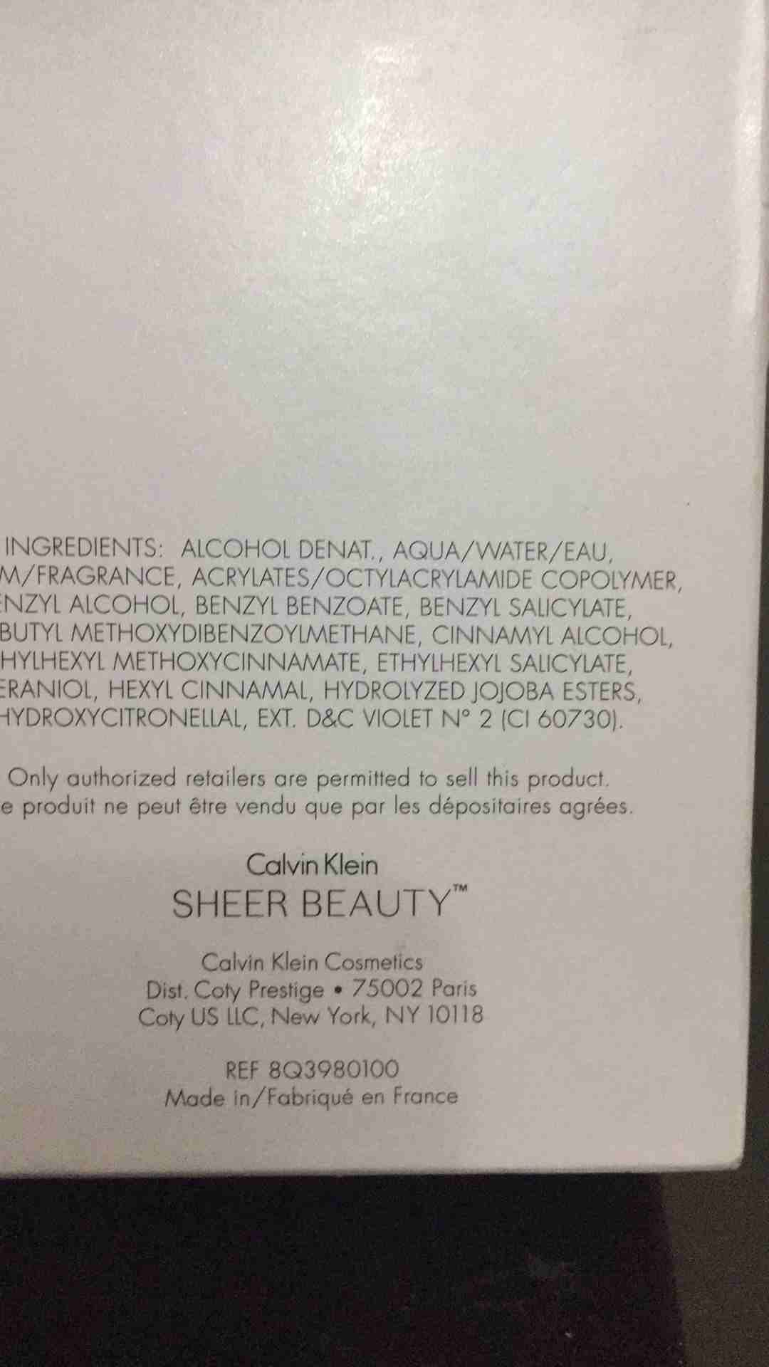عطر من امريكا
لا تنسَ أنك شاهدت هذا الإعلان في عنكبوت
Calvin Klein عطر من امريكا...