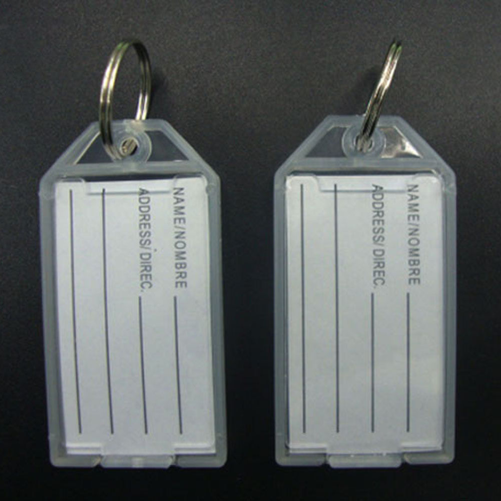 40x Plastic Luggage ID Tags Label Key Keychain Suitcase Bag Fobs Ring Name Card
لا تنسَ أنك شاهدت هذا الإعلان في عنكبوت...
