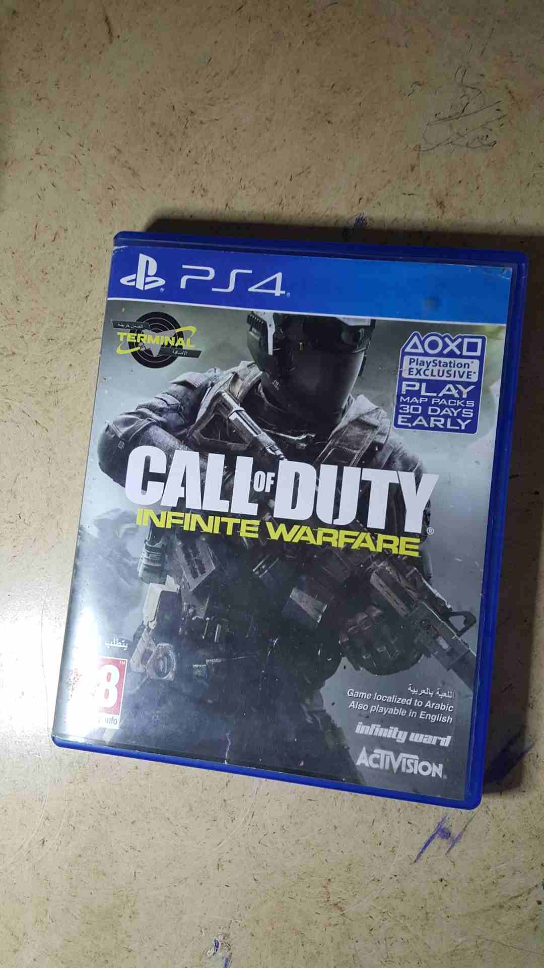 call of duty infinite warfare للبيع او البدل
لا تنسَ أنك شاهدت هذا الإعلان في عنكبوت
للبيع بحالة...