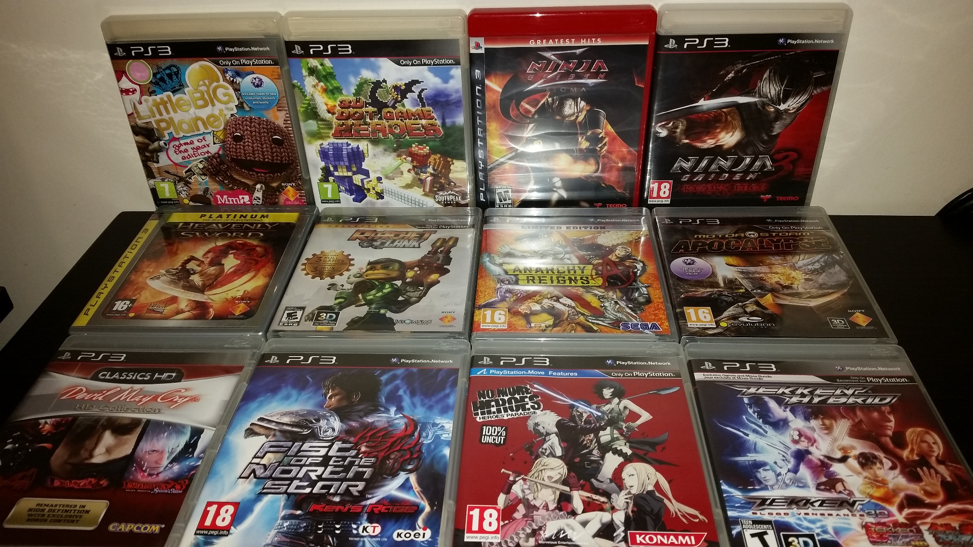 18 لعبة سوني بلاي ستيشن PS3 (نظيفة)                                            


	 				لا تنسَ أنك شاهدت هذا الإعلان في عنكبوت            
	 				
                                بسم الله
لدي 18...