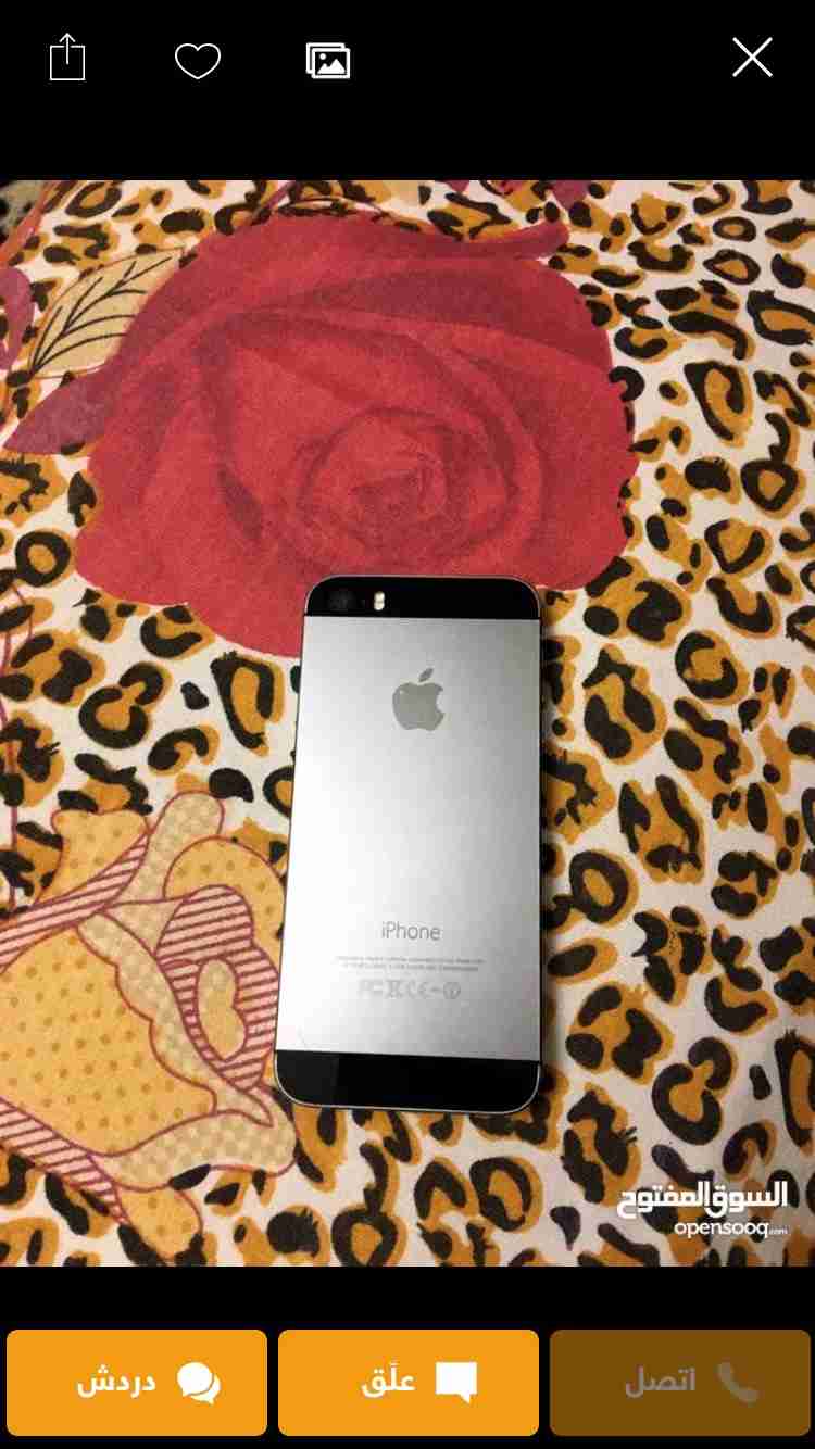 ايفون 5s بحاله الجديد للبيع فقط 16
لا تنسَ أنك شاهدت هذا الإعلان في عنكبوت
ايفون 5s مساحه 16...