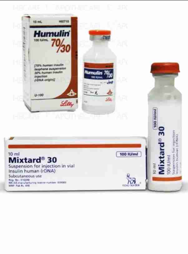 أنسولين Mixtard / سعر العبوة الواحدة 5 دنانير.
