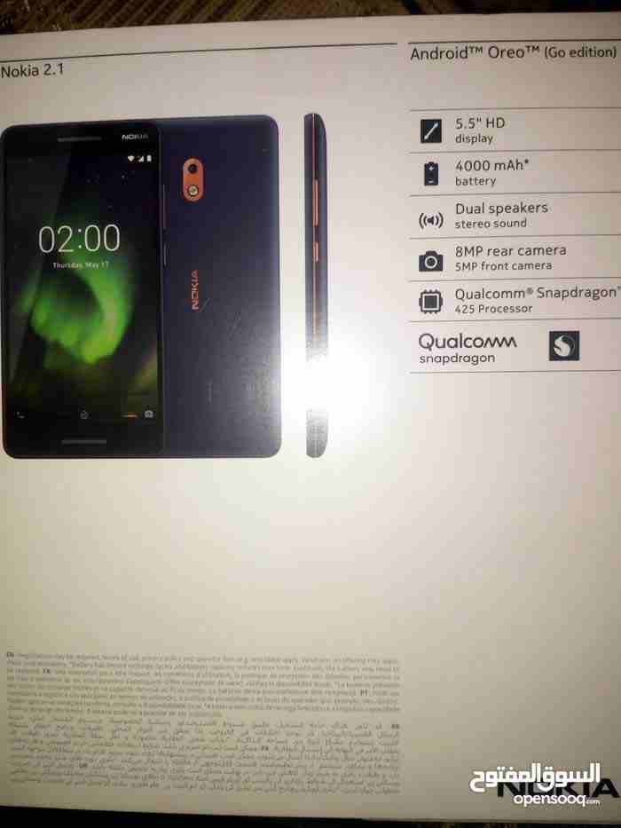 Nokia 2,1/2018                                            


	 				لا تنسَ أنك شاهدت هذا الإعلان في عنكبوت            
	 				
                            *هاتف نوكيا2,1/
الطراز/2018
الشراء بشهر 10...