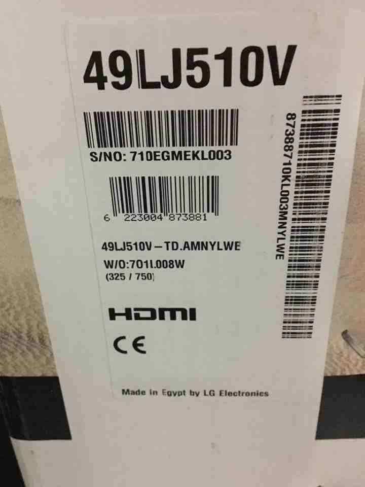 شاشة 49 LG FHD LED جديدة بالكرتونة بسعرمغري والله يبارك لصاحب النصيب
لا تنسَ أنك شاهدت هذا الإعلان في عنكبوت...